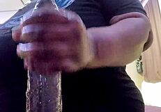 Curvy beauty with big natural tits plays with toys. Her boyfriend watches her tease on camera.