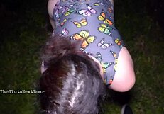 Sucking a cock in the parking lot and then fucking