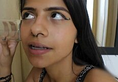 My stepmom spies on me masturbating, gets very horny
