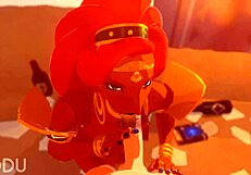 The hot Urbosa is sucking and fucking like a pro