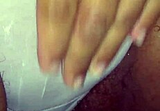 I rubbed my pussy using creamy substance to achieve orgasm