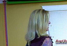 Wow! Meredith and Myaa devour each other’s pussy while handling a massive cock!