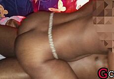 A hot girl is being fucked by a black guy with a big dick