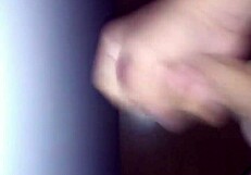 A hot and horny guy masturbating alone at home