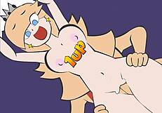 The charming princess Rosalina is having an intimate encounter