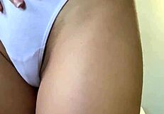 i'm just a barely legal petite teen teasing with my puffy pussy