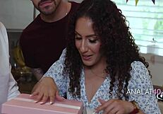The birthday girl received an unforgettable gift from her stepfather