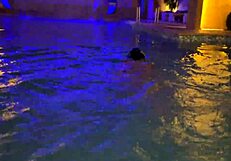 The couple has sex in a public spa, showcasing Katty Blake’s daring side