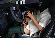hey, my japanese pinay step sister begged for car sex in public!