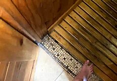 The couple has sex in a public spa, showcasing Katty Blake’s daring side