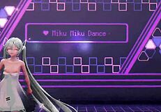 Hatsune Miku's tiny tits in combinaton with cynical outfit