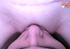 The guy licks the girl’s pussy until she comes, using his tongue to bring her pleasure