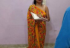 Saara, hot teacher, banged hard in tight ass on first college day