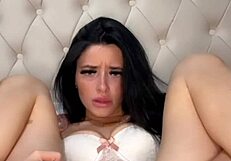 American Exchange Student Brunette Slut Enjoys Solo Play in POV Reality Scene