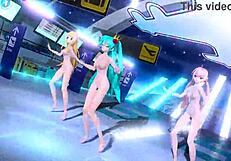 Hatsune Miku Rin & Luka Tricolore nude mod