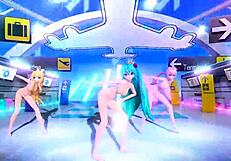 Hatsune Miku Rin & Luka Tricolore nude mod