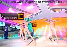 Hatsune Miku Rin & Luka Tricolore nude mod