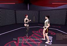 Kinky fight club lost to a hot brunette Kat