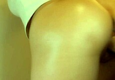 Uninhibited Japanese girl in doggy style sex, moaning loudly