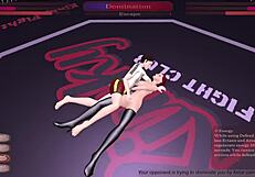 Kinky fight club lost to a hot brunette Kat