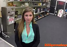 Bigtit Pawnee Beauty Gets Facial from Broker on Hidden Cam