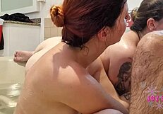 Loira And Ruiva Choking On Uber Driver's Huge Cock