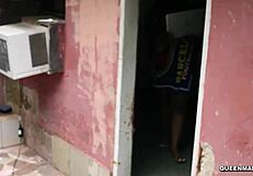 Hey, my horny stepsis and I got off and fucked hard outside while watching porn