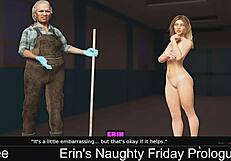 erin's naughty friday kicks off with wild fun