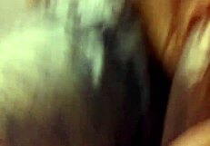 Interracial mature black BBW sucks young cock with raw desire
