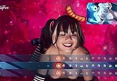 Bouncy Tits Faphero: Exotiqfox Solo Gooner Girl Masturbates and Bounces Ass on Dick