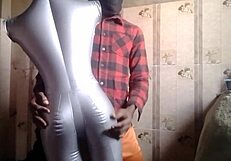 My big tits mannequin takes a hot creampie.