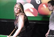 Look at this sexy chubby blonde in black stockings