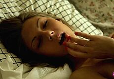 skinny roxana teases with fingering her tight ass in bedroom solo play, leaving you craving more