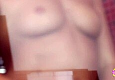 Busty Lesbian Seduces Brunette In Shower For Hot Scissoring Session.