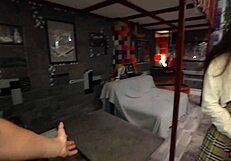 my stepfather just got back from fishing, and we’re sneaking a risky fuck on his bed