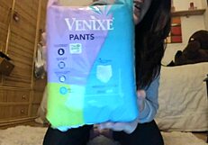 Exciting Diaper Fetish! Wow, Watch Her Pee-Filled Play for Wild Masturbation Fun!