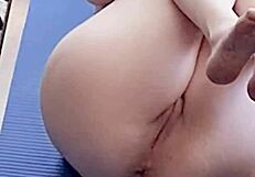 pussy yoga session to jerk off to, so hot 😍