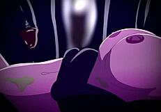 princess bubblegum faces dark heart in wild threesome with big cock action. intense blowjob and cumshots follow!