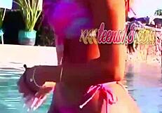 jolie in bikini showing off her sexy body