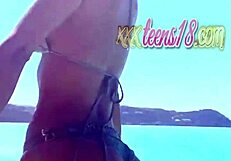 jolie in bikini showing off her sexy body