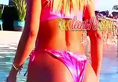 jolie in bikini showing off her sexy body