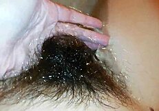hairy bush underwater in a wild fetish pussy close-up video