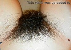 hairy bush underwater in a wild fetish pussy close-up video