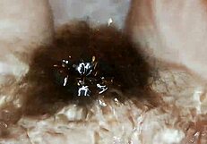 hairy bush underwater in a wild fetish pussy close-up video