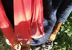 Chatting about that wild Desi outdoor session with girlfriend and boyfriend in hardcore doggy.