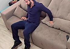 Damn, Jerking Off After Work with Brazilian Muscle Neighbor!