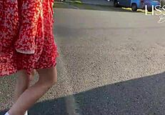Hot Latina Woman Flashes and Touches Herself on Public Bus Ride. Wet Pussy Exposed!