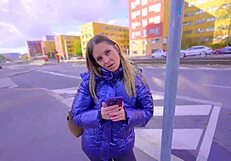 Wow! Blonde Flashes and Masturbates in Taxi for Dare Promo