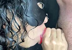 Akira Sanches gives that amazing blowjob, no condom to feel Binho Hot’s cum
