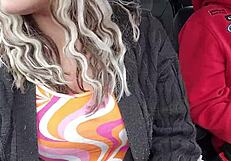 Man, my dirty husband got a quick blowjob in the car, so wrong!